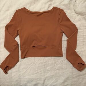 Lululemon Top, long sleeve, size 6 (ish), camel